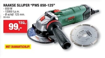 Hubo Haakse slijper “pws 850-125” aanbieding