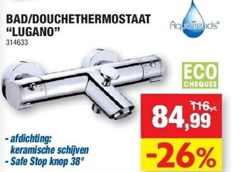 Hubo Bad/douchethermostaat “lugano” aanbieding
