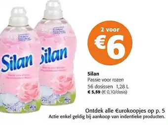 Colruyt Silan passie voor rozen aanbieding