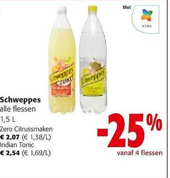 Colruyt Schweppes aanbieding