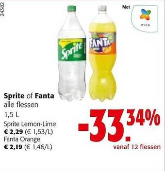 Colruyt Sprite of fanta aanbieding