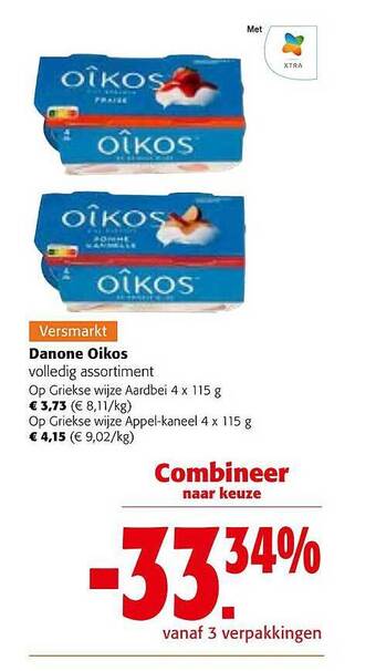 Colruyt Danone oikos aanbieding