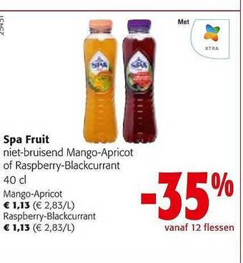 Colruyt Spa fruit aanbieding