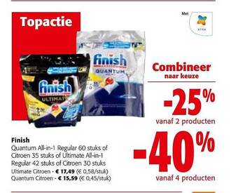 Colruyt Finish aanbieding