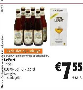 Colruyt Lefort aanbieding