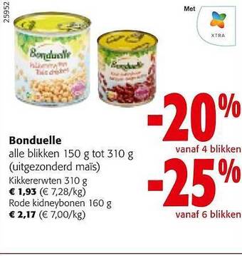 Colruyt Bonduelle aanbieding
