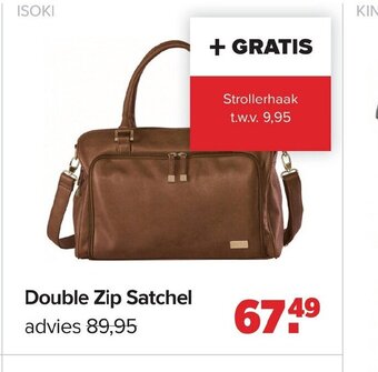 Baby-Dump Double zip satchel aanbieding