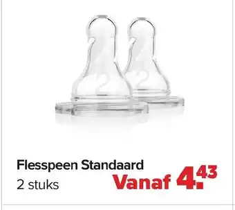 Baby-Dump Flauspeen standaard 2 stuks aanbieding