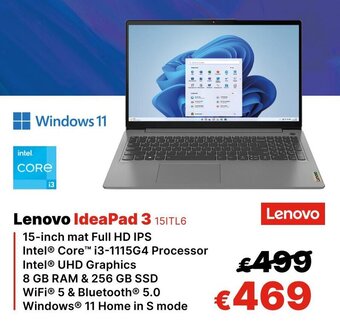 IT Resellers Lenovo ideapad 3 15ITL6 aanbieding