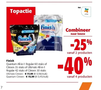 Colruyt Finish ultimate citroen aanbieding