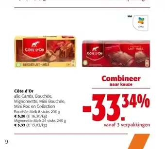 Colruyt Bouchée melk 8 stuks 200 g aanbieding