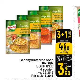 Cora Knorr gedehydrateerde soep aanbieding