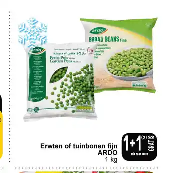 Cora Ardo Erwten of tuinbonen fijn 1 kg aanbieding