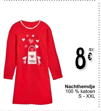 Cora Nachthemdje 100% katoen S - XXL aanbieding