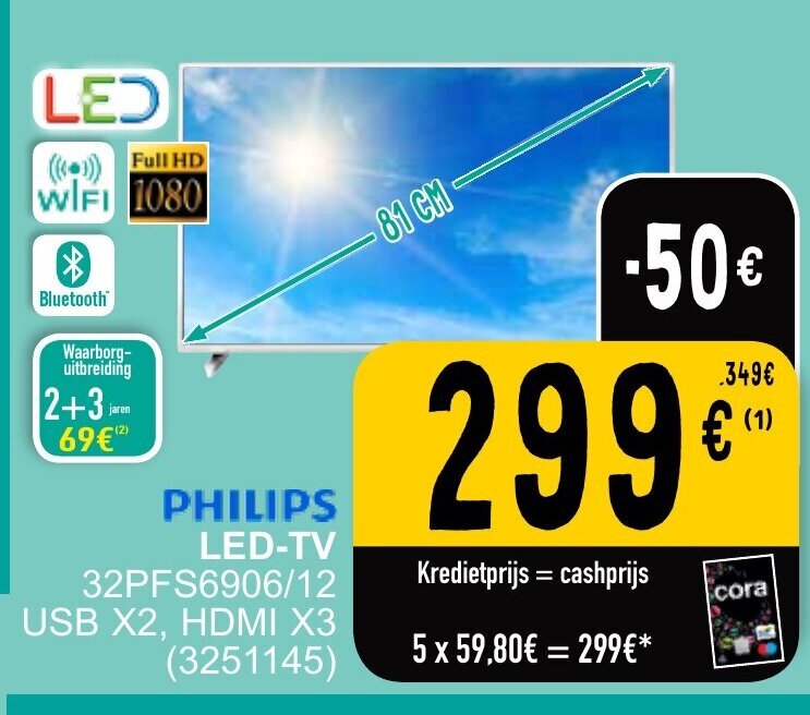 Alle Philips tv led promoties Vind en bekijk de goedkoopste Philips