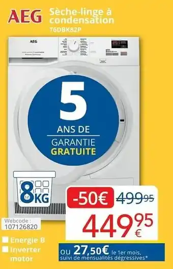 AEG Seche-linge a condensation