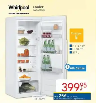 Eldi Whirlpool Cooler SW6A2QW2 aanbieding