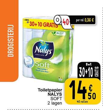 Cora Toiletpapier nalys aanbieding
