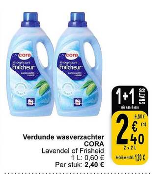 Cora Verdunde wasverzachter aanbieding
