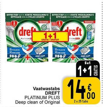 Cora Vaatwastabs dreft aanbieding