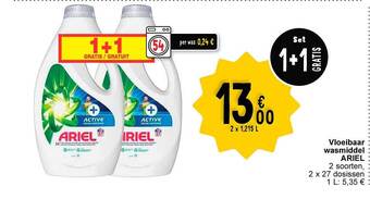 Cora Vloeibaar wasmiddel ariel aanbieding