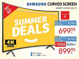 Eldi Samsung Curved Screen Smart Ultra HD-TV aanbieding