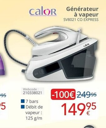 Eldi Calor Generateur a vapeur aanbieding
