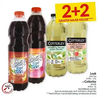 Intermarché Look Iced Tea in fles of Cotterley aanbieding