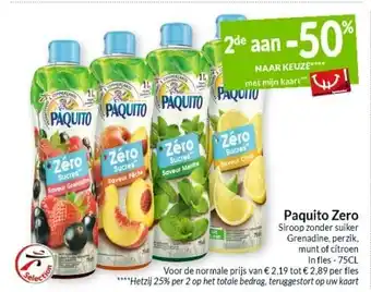 Intermarché Paquito Zero aanbieding
