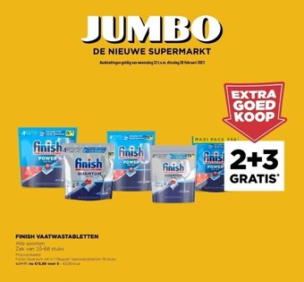 Jumbo Finish vaatwastabletten aanbieding
