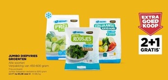 Jumbo Jumbo diepvries groenten aanbieding