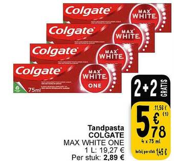 Cora Tandpasta colgate aanbieding