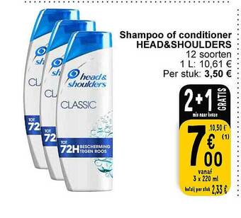 Cora Shampoo of conditioner head & shoulders aanbieding