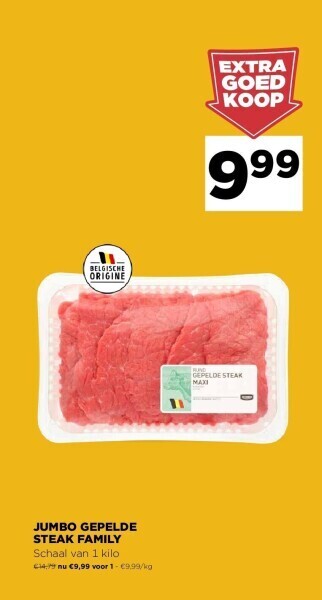 Jumbo Jumbo gepelde steak family aanbieding