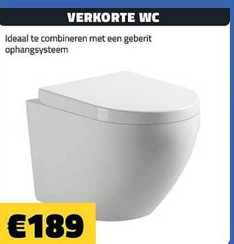 Bouwcenter Frans Vlaeminck Verkorte wc aanbieding