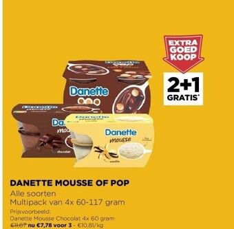 Danette mousse of pop