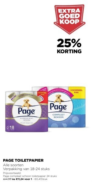 Jumbo Page toiletpapier aanbieding