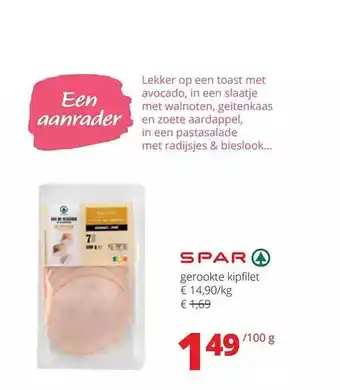 Spar Colruyt Gerookte kipfilet aanbieding