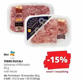 Spar Colruyt Terre ducali italiaanse ciffonades aanbieding