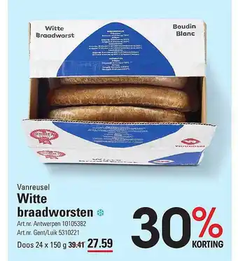 Vanreusel witte braadworsten