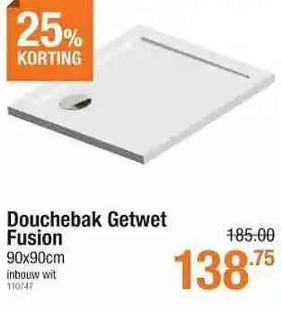 Cevo Douchebak getwet fusion aanbieding