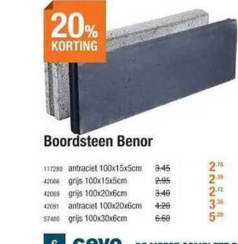 Cevo Boordsteen benor aanbieding