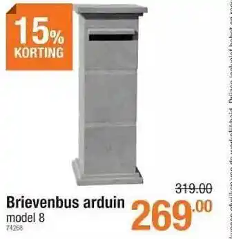 Brievenbus arduin