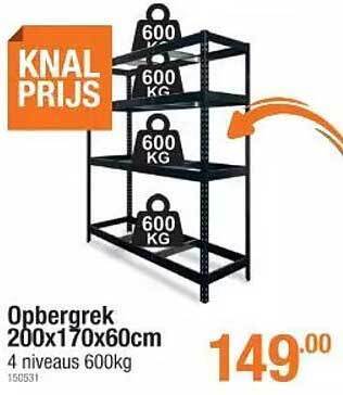 Cevo Opbergrek aanbieding