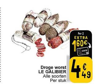 Cora Droge worst le galibier aanbieding