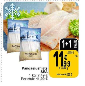 Cora Pangasiusfilets sea aanbieding