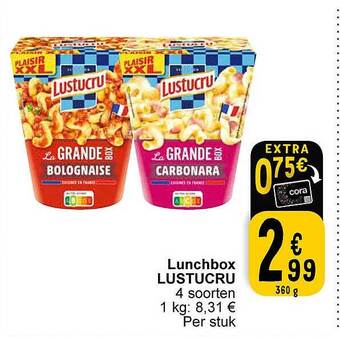 Cora Lunchbox lustucru aanbieding