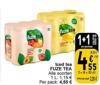 Cora Iced tea fuze tea aanbieding