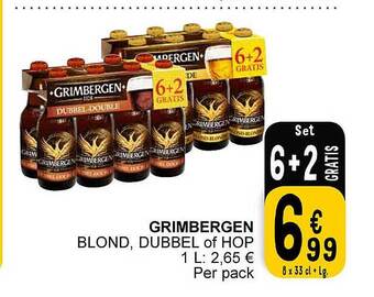 Cora Grimbergen blond, dubbel of hop aanbieding