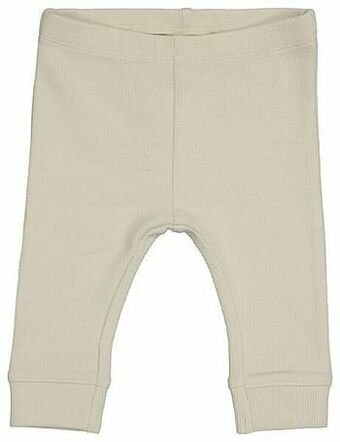 HEMA HEMA Newborn Rib Legging Organic Katoen Stretch Ecru (ecru) aanbieding